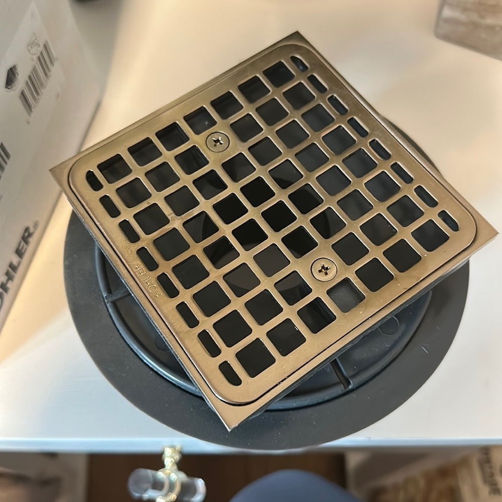NEW Kohler K-9136 Tile-in shower drain in Brushed Bronze